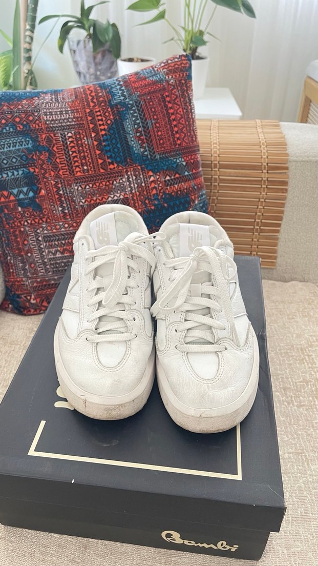 Beyaz Platform Topuklu Kadın Spor Ayakkabı - Görsel 3