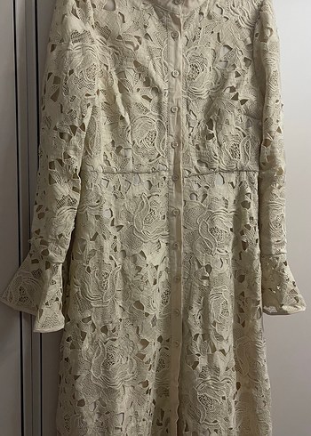 Dantel İşlemeli ithal Kadın Elbise - Görsel 2