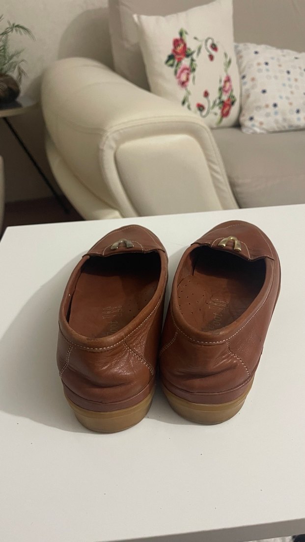 Deri Tokalı Dolgu Topuk Kadın Ayakkabısı - Görsel 3