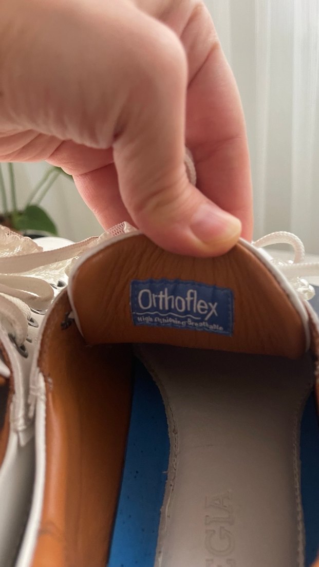 Deri. Dantel Detaylı Beyaz Bağcıklı Sneakers - Görsel 5