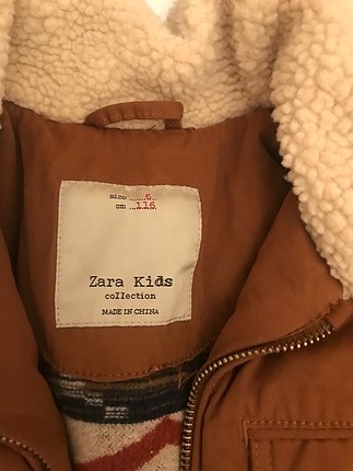 Zara Zara içi yünlü çocuk montu 6 yaş