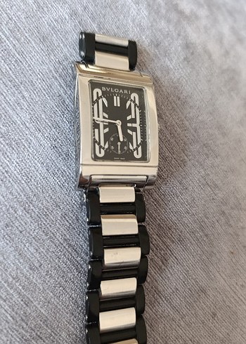 Bvlgari Bvlgari Rettangolo Siyah erkek Saat 39MM