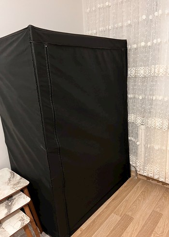 Beden Siyah Katlanabilir bez dolap