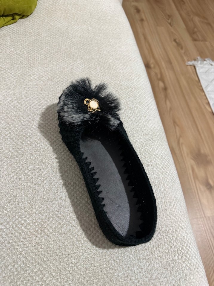 Ev ayakkabısı el örgüsü - Görsel 2