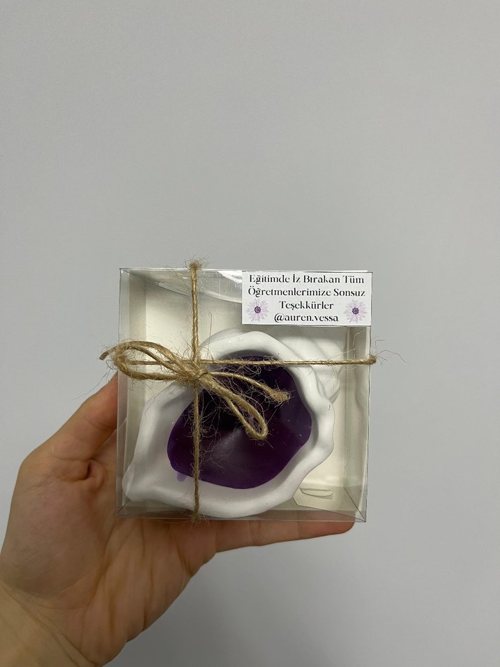 öğretmenler günü özel kutulu mum - Görsel 2