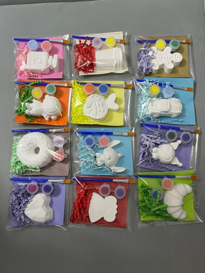 Beyaz Tavşan Şekilli Boyama Seti - Görsel 4