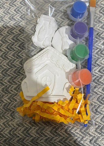 Beyaz Seramik Kız Büstü ve Boyama Seti - Görsel 10