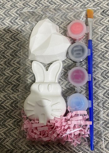 Beyaz Seramik Kız Büstü ve Boyama Seti - Görsel 6