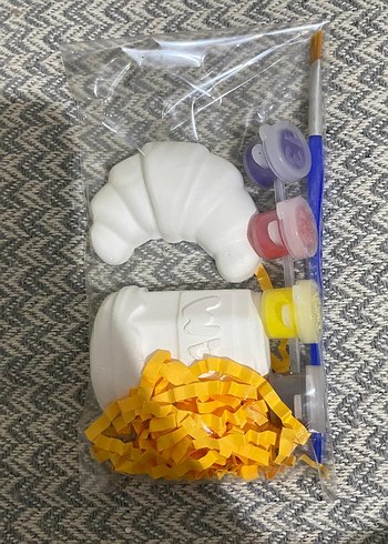 Beyaz Seramik Kız Büstü ve Boyama Seti - Görsel 9