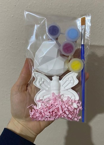 Beyaz Seramik Kız Büstü ve Boyama Seti - Görsel 4