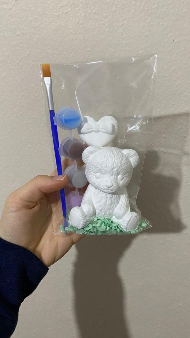 Beyaz Seramik Kız Büstü ve Boyama Seti - Görsel 3