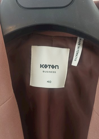 Koton Bej Midi Kadın Blazer Ceket