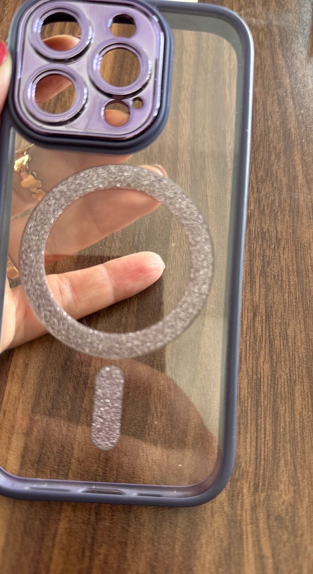 Apple 15 Pro için Düğmeli Bohem Gri Telefon Kılıfı - Görsel 3