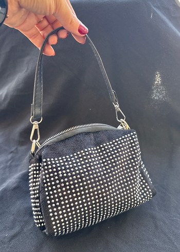 Siyah Deri Leopar Desenli Kadın Çanta - Görsel 3