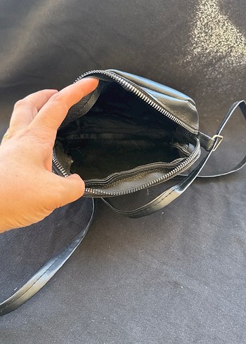 Siyah Deri Minimalist Kadın Çanta - Görsel 5