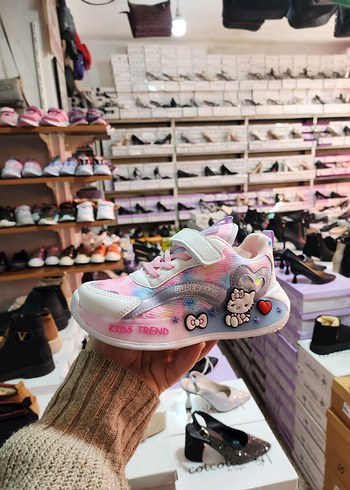 Kız Çocuk Pembe Renkli Spor Ayakkabı - Görsel 2