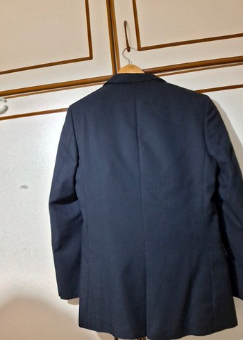 Düğmeli Lacivert Erkek Takım Ceketi - Görsel 3