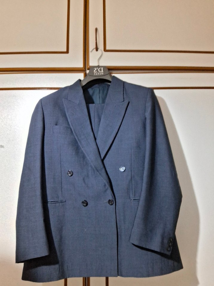 Düğmeli Lacivert Erkek Takım Ceketi - Görsel 2