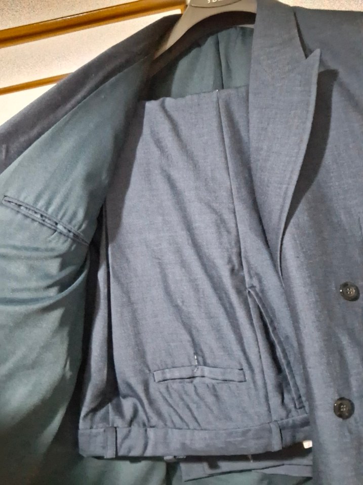 Düğmeli Lacivert Erkek Takım Ceketi - Görsel 5