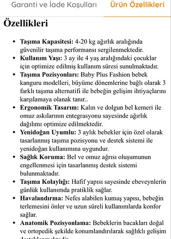 Siyah Bebek Taşıyıcı Kanguru - Görsel 7