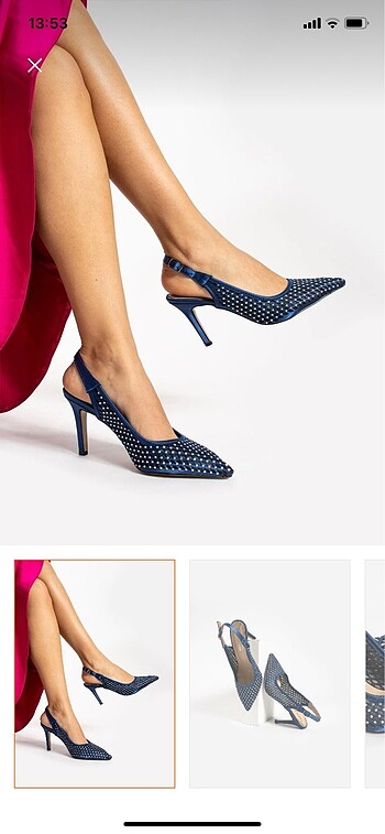 Taşlı stiletto