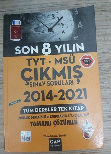 tyt-msü ÇIKMIŞ SORULAR kitabı çap