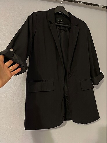 Pull and Bear PULL&BEAR SİYAH CEKET