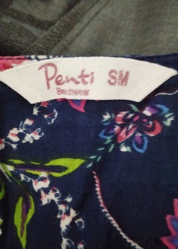Penti Penti Bohem Mor Çiçek Desenli Kadın Tunik