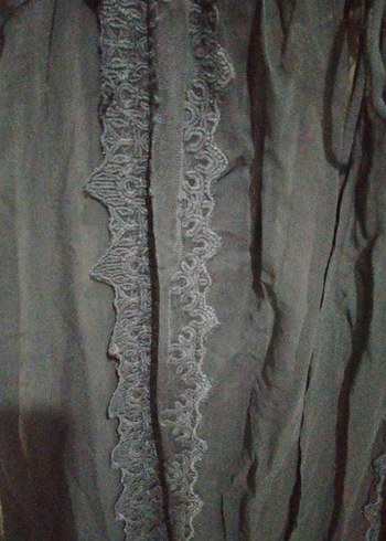 Siyah dantelli plaj elbisesiUzun Dökümlü Kadın Elbise - Görsel 7