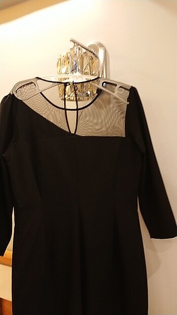 Roman marka siyah renk kısa abiye - Görsel 5