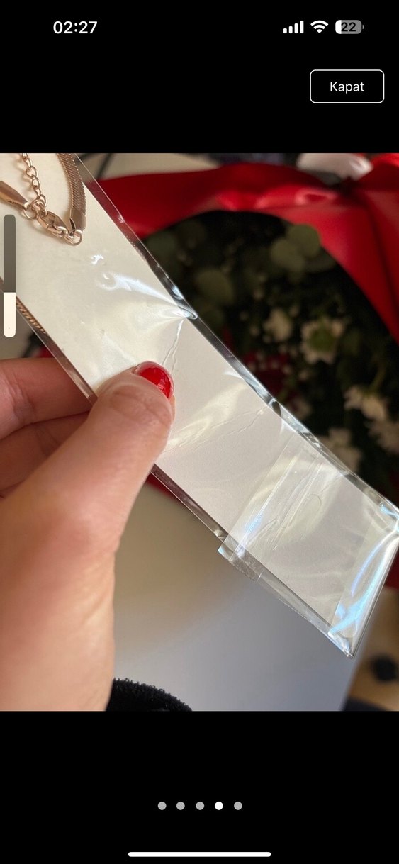 Altın Renkli Elastik Kadın El Zinciri - Görsel 4