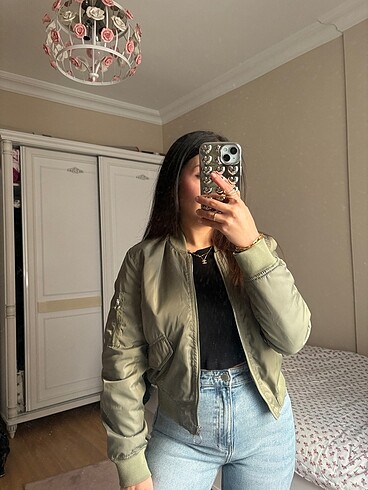 Pull and bear haki bomber ceket