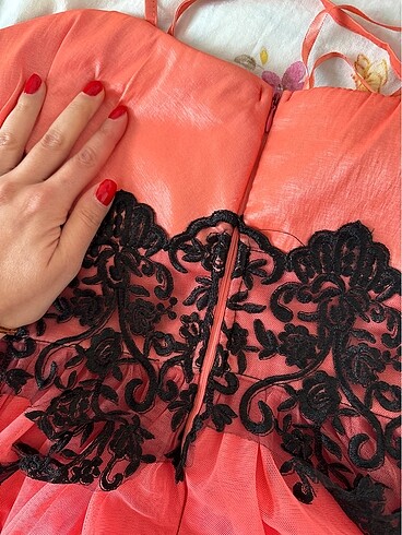 Nar çiçeği abiye - Görsel 8