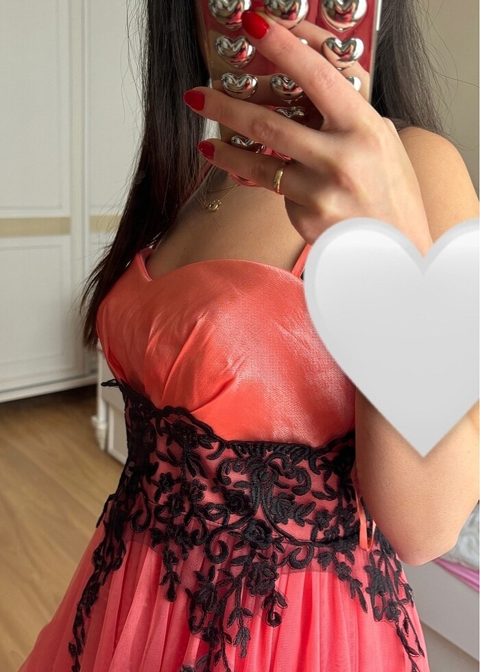 Nar çiçeği abiye - Görsel 3