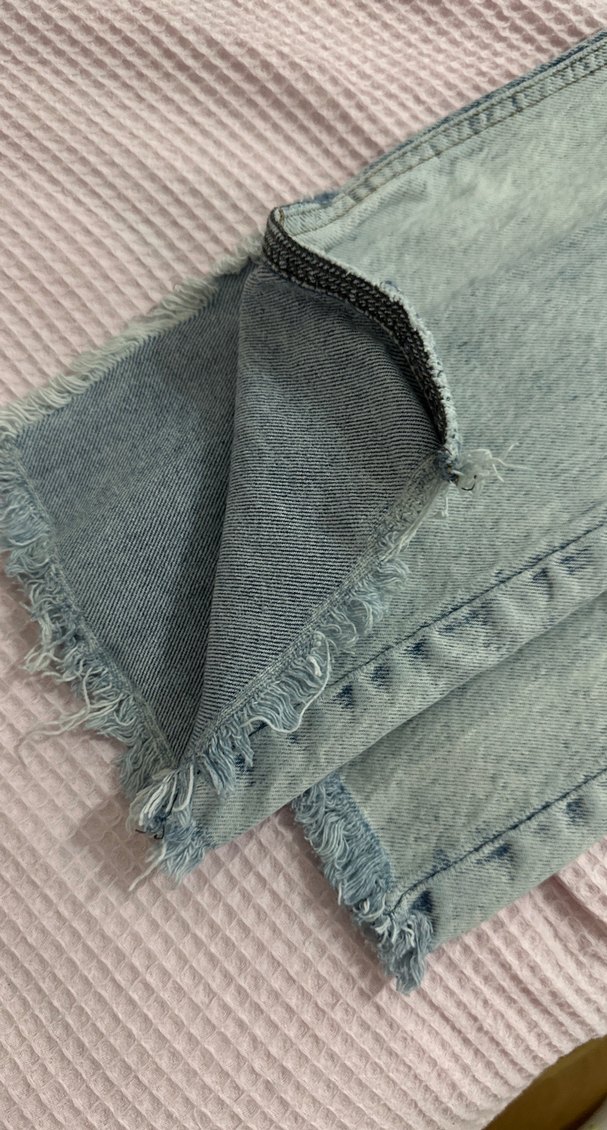 Yırtmaç detaylı fit Mavi Kadın Kot Pantolon - Görsel 2