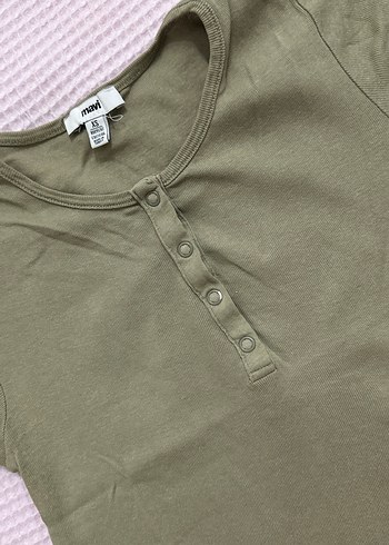 Çıtçıtlı Kısa Kollu top crop - Görsel 5