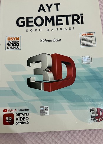AYT Geometri Soru Bankası 3D Yayınları video çözümlü - Görsel 5