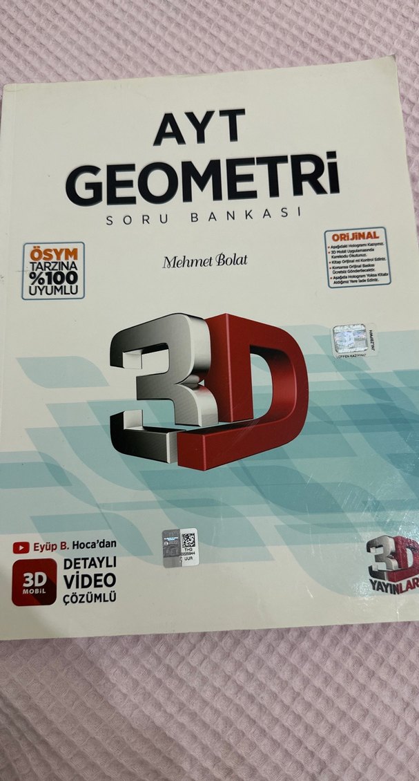 AYT Geometri Soru Bankası 3D Yayınları video çözümlü - Görsel 5