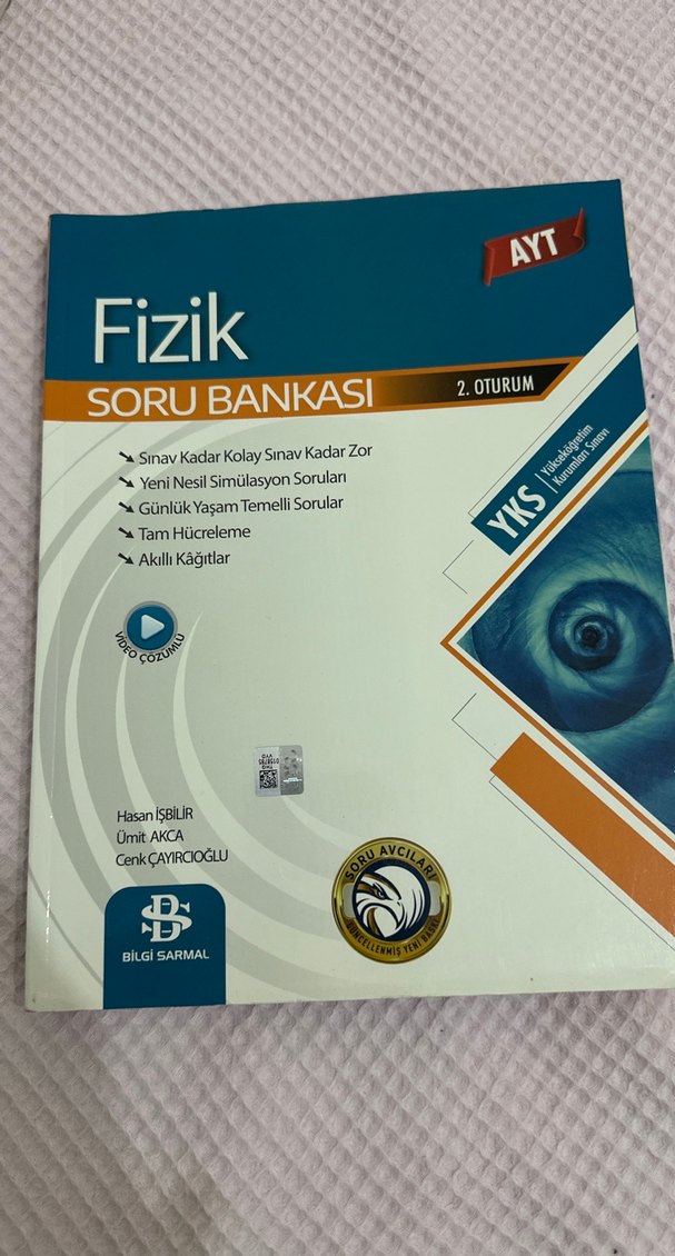 Bilgi sarmal AYT Fizik Soru Bankası - 2. Oturum video çözümlü - Görsel 5
