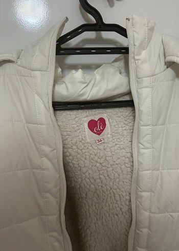 Beyaz Kapitone mont - Görsel 2