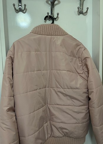 amerikan vintage 90s kadin pudra rengi mont - Görsel 4