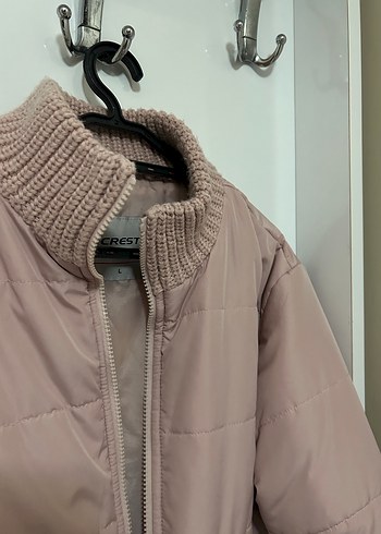 amerikan vintage 90s kadin pudra rengi mont - Görsel 3