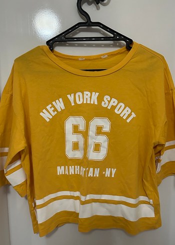 H&M Sari Baskılı Kız Tişörtü, Kısa Kollu, - Görsel 2