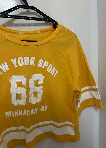 H&M Sari Baskılı Kız Tişörtü, Kısa Kollu, - Görsel 3