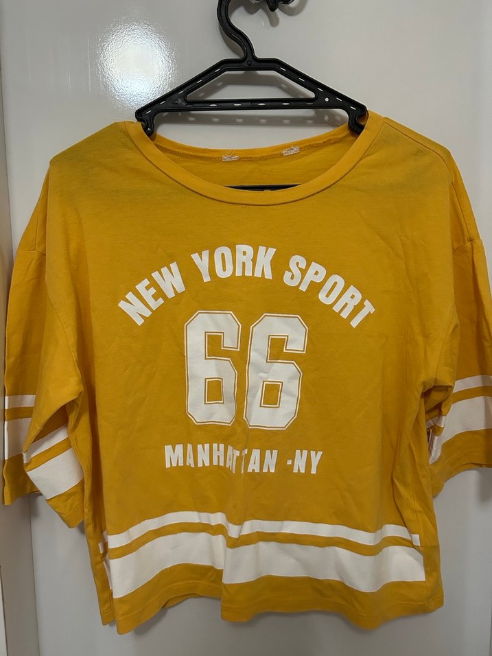 H&M Sari Baskılı Kız Tişörtü, Kısa Kollu, - Görsel 2