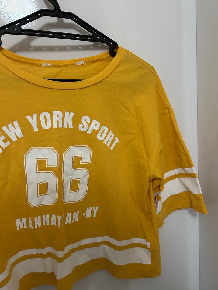 H&M Sari Baskılı Kız Tişörtü, Kısa Kollu, - Görsel 3