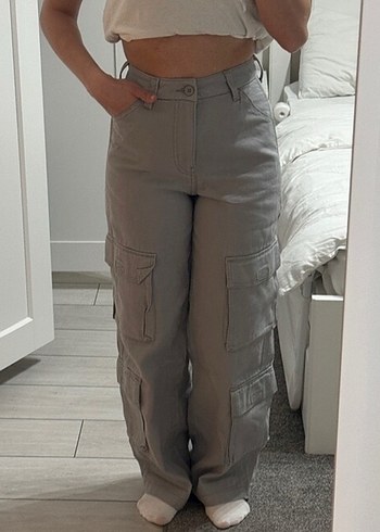 H&M kargo pantolon - Görsel 4