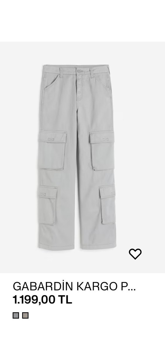 H&M kargo pantolon - Görsel 3