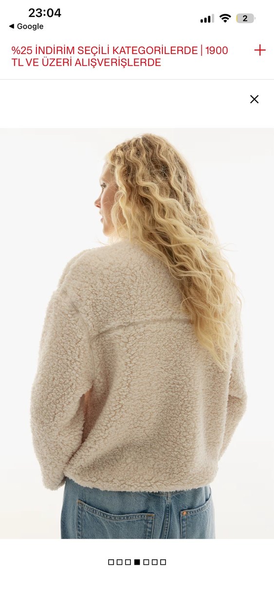 H&M pelus ceket - Görsel 2