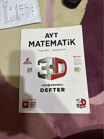 3D ayt matematik video destek defteri